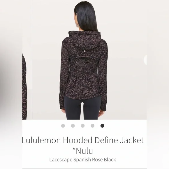 Lululemon Hooded Define Nulu pink/black Jacket - Picture 3 of 8